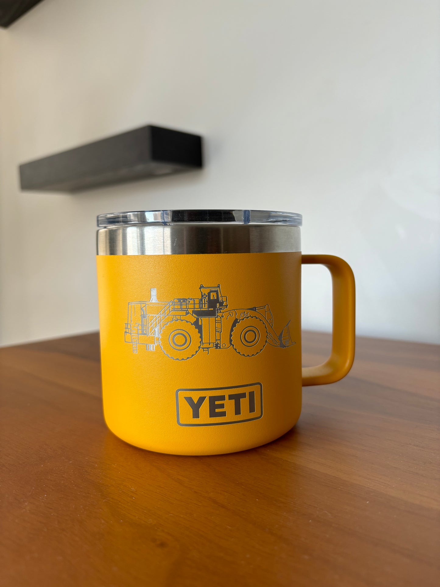 14oz Desktop Mug - Yellow