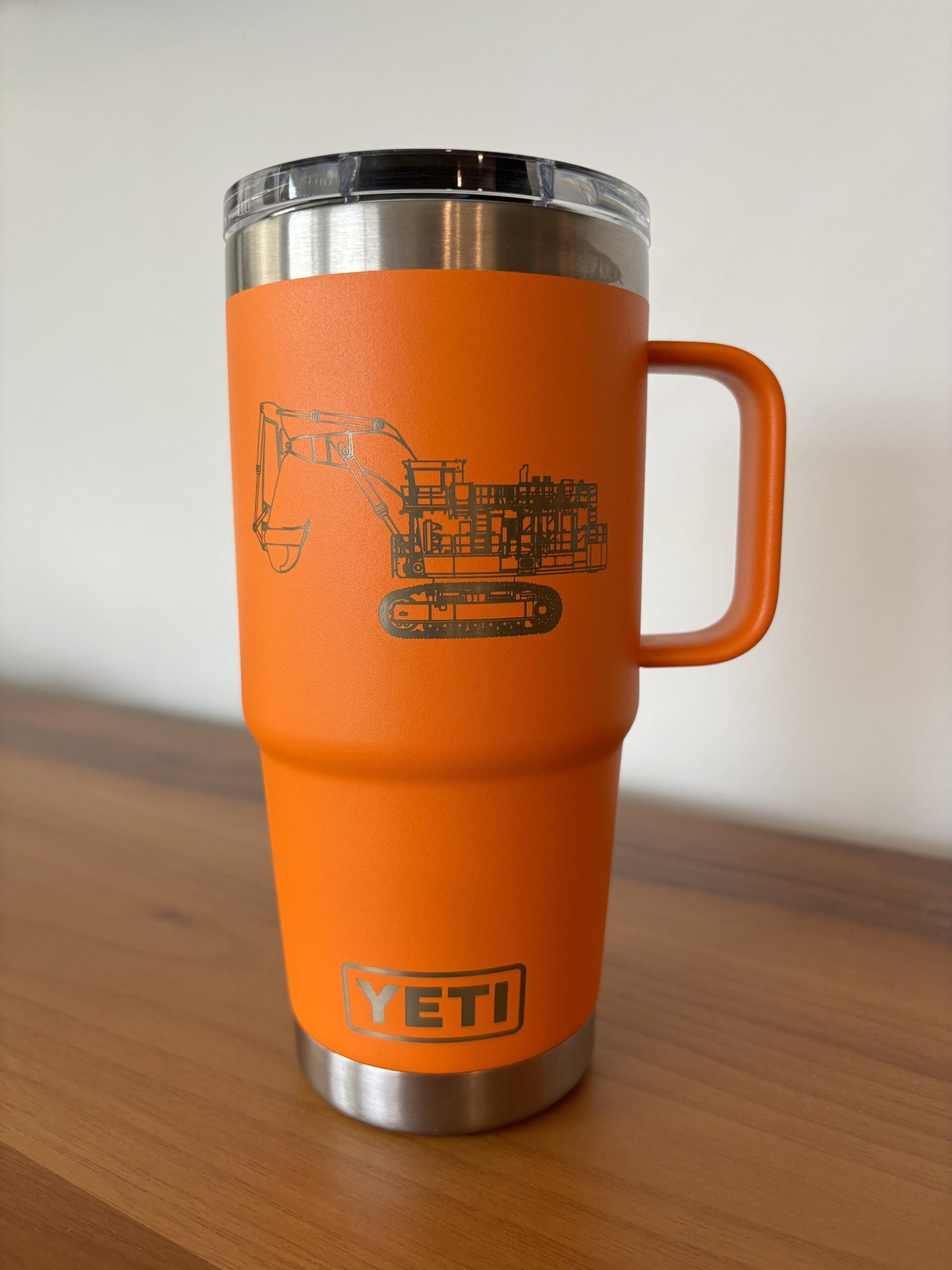 20oz Travel Mug w/ Handle - Orange