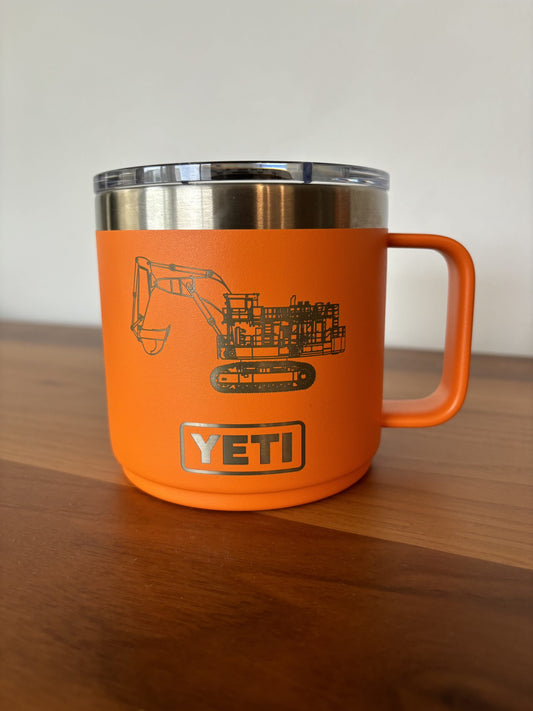 14oz Desktop Mug - Orange