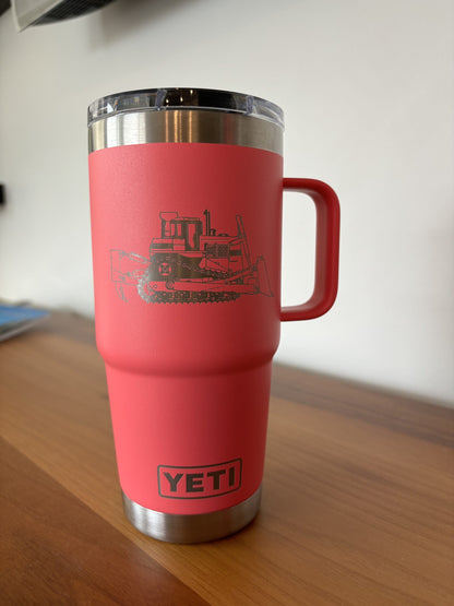 20oz Travel Mug w/ Handle - Pink