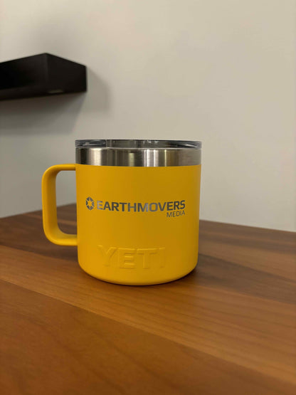 14oz Desktop Mug - Yellow
