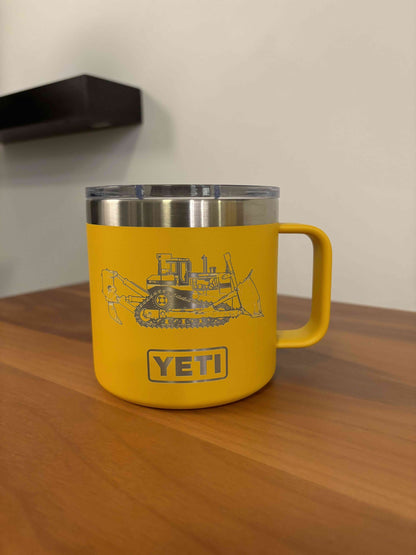 14oz Desktop Mug - Yellow