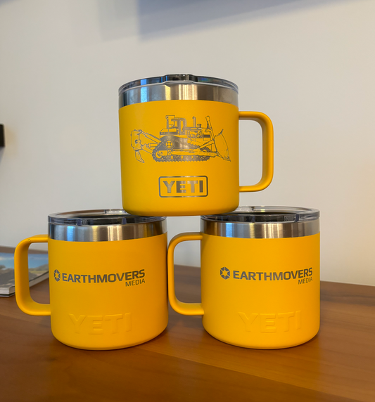 14oz Desktop Mug - Yellow